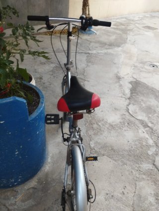Bicicleta Plegable Boomerang Plata