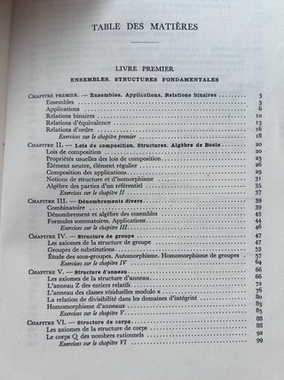 Leçons d’algèbre moderne. A. Lentin y J. Rivaud