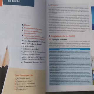 Lengua castellana y literatura II, 2 bachillerato