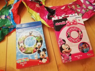 2 Flotadores infantil Mickey y Minnie
