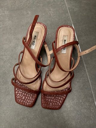 Sandalias NA-KD Talla 39 Marrón