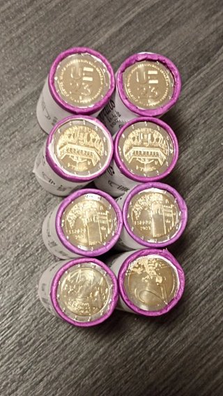 Rollo 50 Euros 25 Monedas 2 Euros España