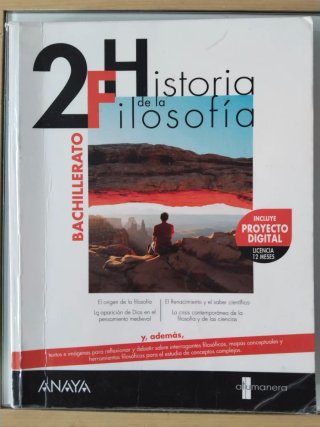Historia de la Filosofía, 2 Bachillerato, ANAYA
