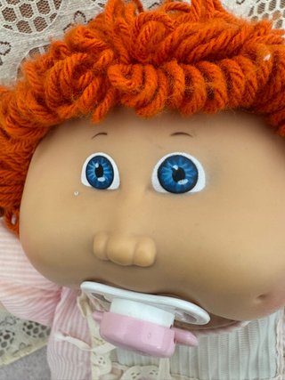muñeca cabbage path kids ( repollo) ojos azul, pel