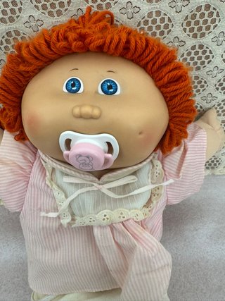 muñeca cabbage path kids ( repollo) ojos azul, pel