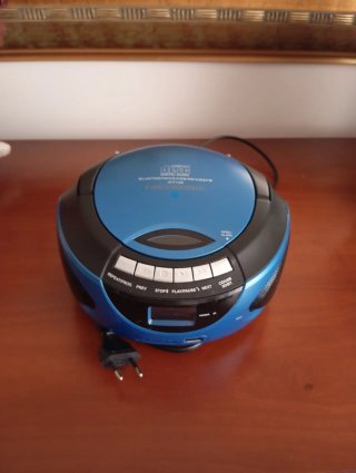 Radio CD Portátil Metronic Bluetooth USB SD