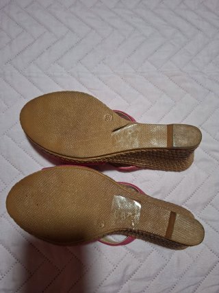 Zuecos altos Bello Star rosa talla 38