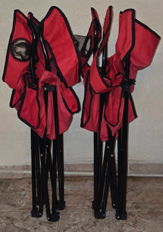 Lote 2 Sillas y Mesa Camping Plegable