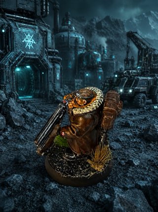 Warhammer 40K Liga Votann pintado a mano