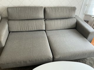 Sofá de 3 plazas gris