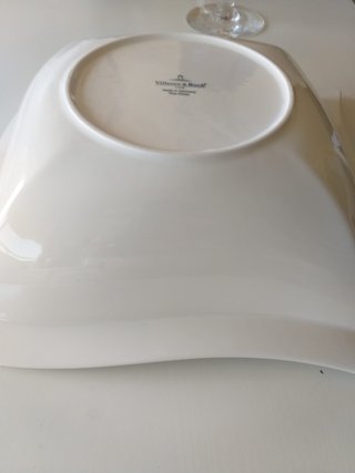 Fuente Villeroy & Boch Porcelana Blanca