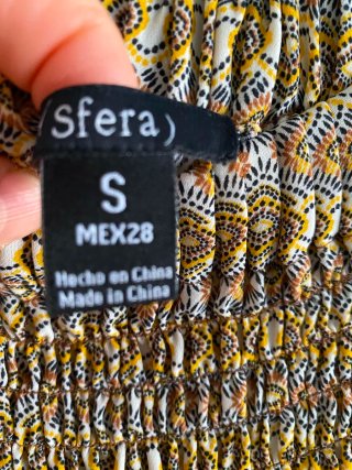 Falda mini Sfera estampada volantes