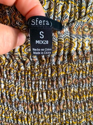 Falda mini Sfera estampada volantes