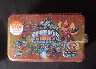 Caja Metálica Skylanders Giants Cartas