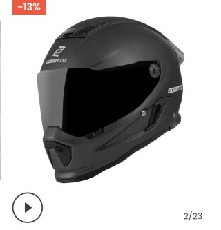 Casco Bogotto Rapto Negro talla M