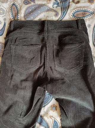 Pantaloni Benetton velluto a costine neri