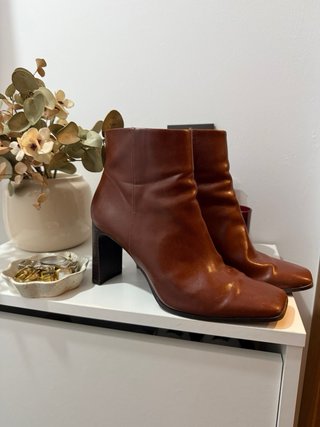 Botines Mango Talla 39 Marrones