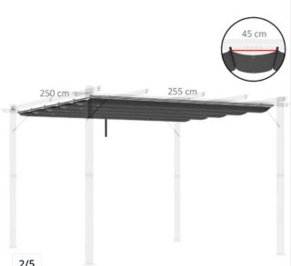 Cubierta para pérgola Outsunny 2,5x2,55m