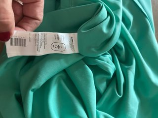 Vestido corto fluido verde menta Talla L