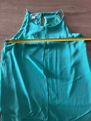 Vestido corto fluido verde menta Talla L