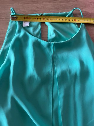Vestido corto fluido verde menta Talla L