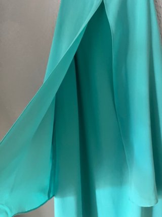 Vestido corto fluido verde menta Talla L