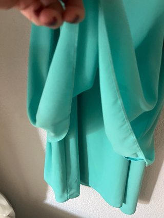 Vestido corto fluido verde menta Talla L