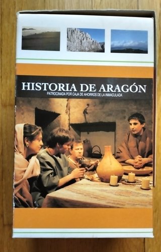 Pack Historia de Aragón en 3 videos VHS y un libro