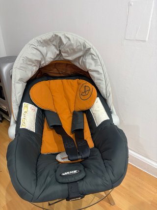 Silla coche Jané de 0+ Naranja azul excelente esta