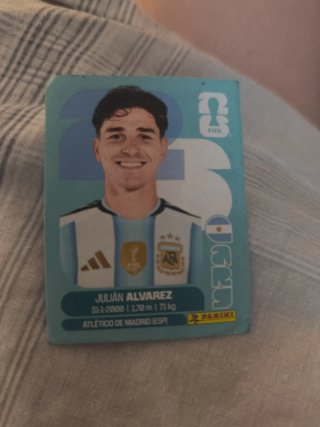 Estampa Fútbol Julián Álvarez Panini