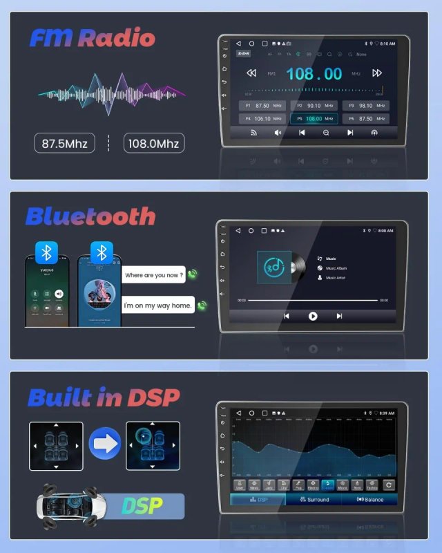 Radio Coche Android Hikity 2+64GB Nissan Q