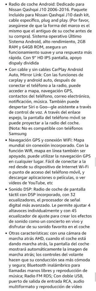 Radio Coche Android Hikity 2+64GB Nissan Q