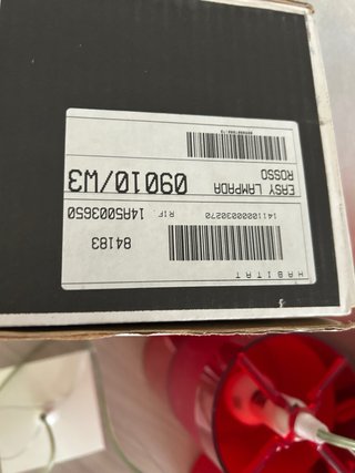 Coppia Lampade Kartell Easy Rosse