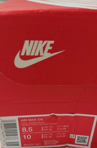 Nike Air Max Dn Naranja/Rojo Talla 42 Nuevas