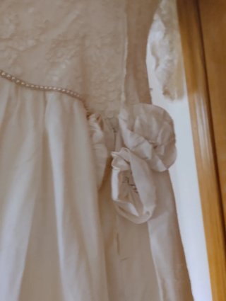Vestido de Novia en Seda Salvaje color Marfil