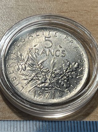Lote 3 monedas 5 francs Francia