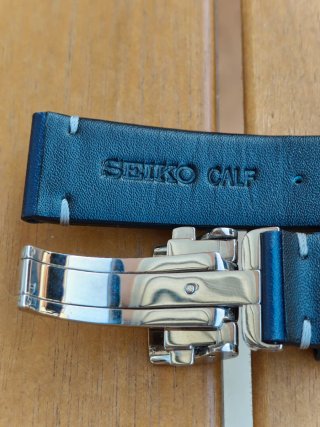 Correa para reloj Seiko Alpinist Piel Azul Marino