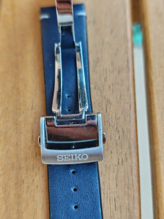 Correa para reloj Seiko Alpinist Piel Azul Marino