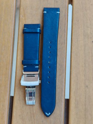 Correa para reloj Seiko Alpinist Piel Azul Marino