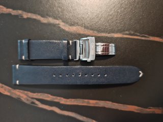 Correa para reloj Seiko Alpinist Piel Azul Marino