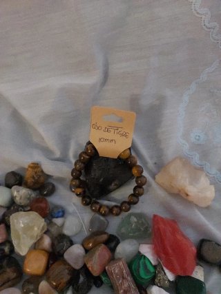 Pulsera Ojo de Tigre 10mm Piedra Natural