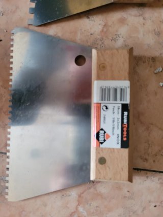 Juego 5 espátulas dentadas Rubi