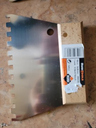 Juego 5 espátulas dentadas Rubi