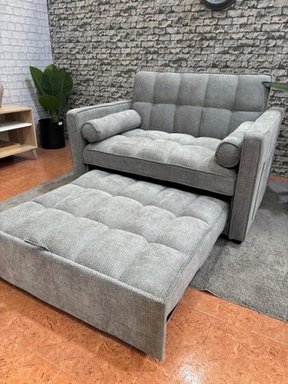 Sofá Cama Gris Tela