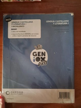 Lengua castellana y literatura I. Libro del est...