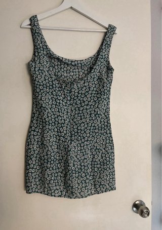 Vestido mini Pull&Bear flores S