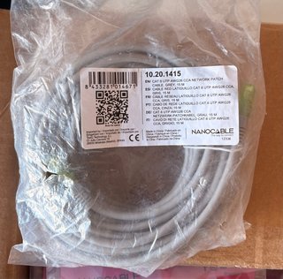 LOTE 44 CABLES DE RED CAT6 NUEVOS | 3m 5m 15m 20m