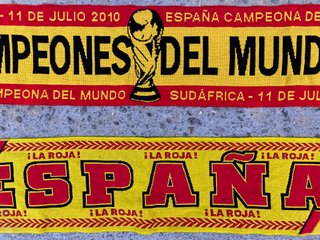 Lote 2 bufandas España Campeones del Mundo