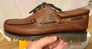 Timberland Mocassini Pelle Intrecciata Marrone