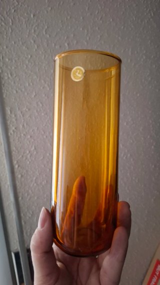 Vasos Whisky Vintage Tubo Marrón Dorado